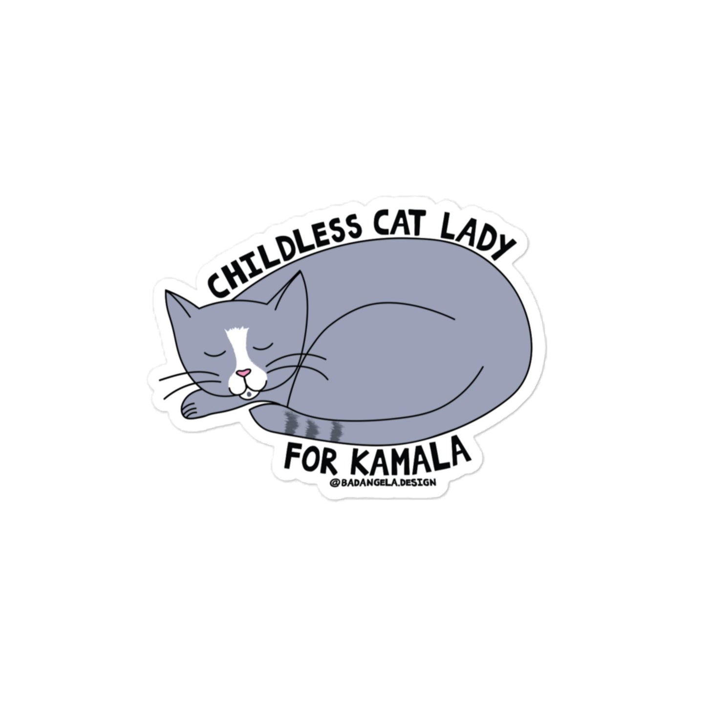 Childless Cat Lady For Kamala Sticker